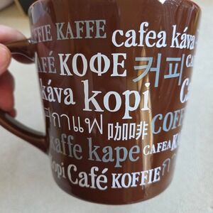 Starbucks Brown Coffee Mug‎ Cup Word Translations International Coffee